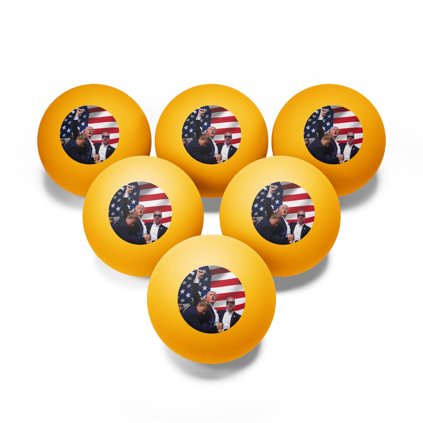 Ping Pong Balls, 6 pcs