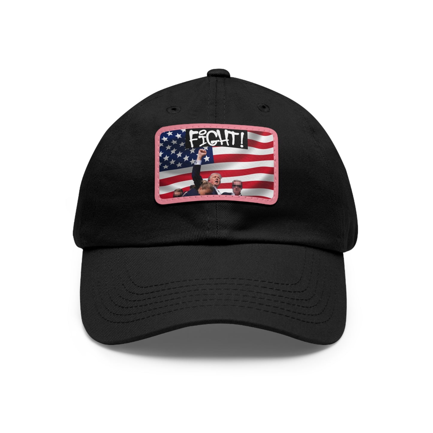 TRUMP FIGHT GEAR Dad Hat w/ Leather Patch #1