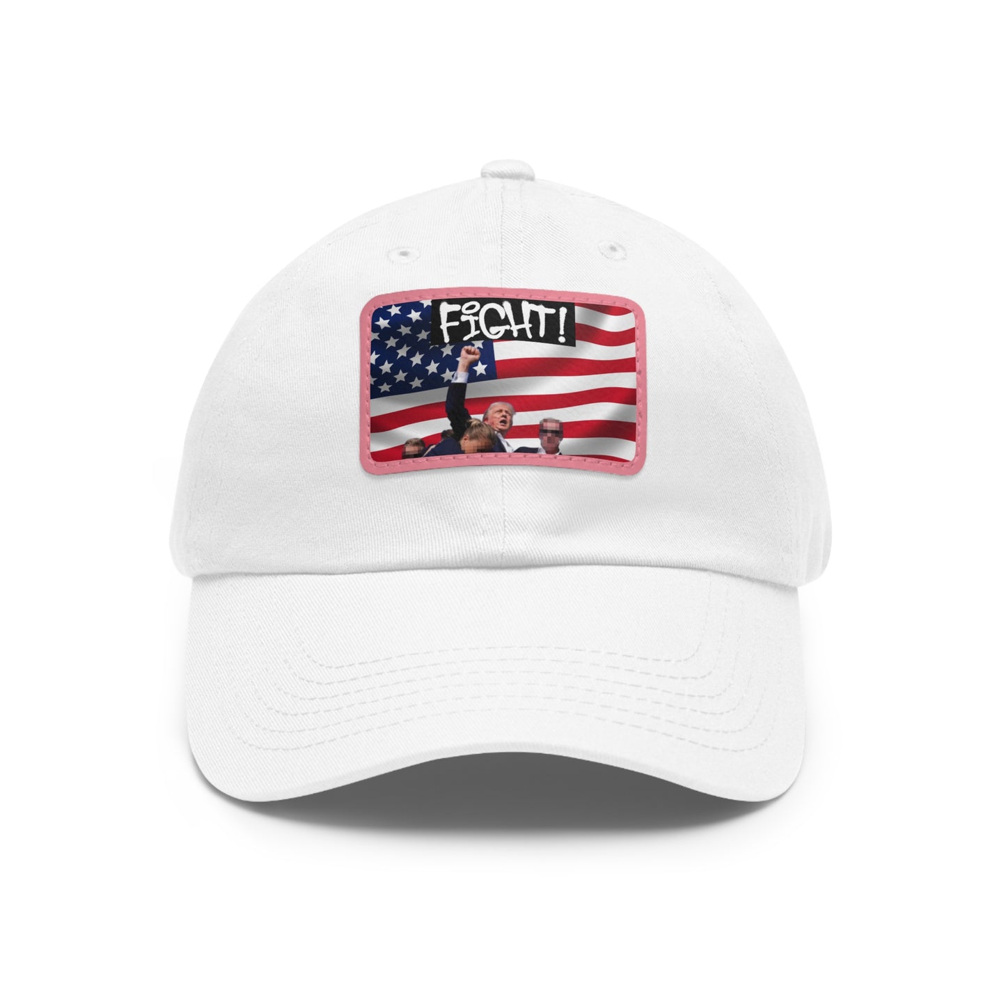 TRUMP FIGHT GEAR Dad Hat w/ Leather Patch #1