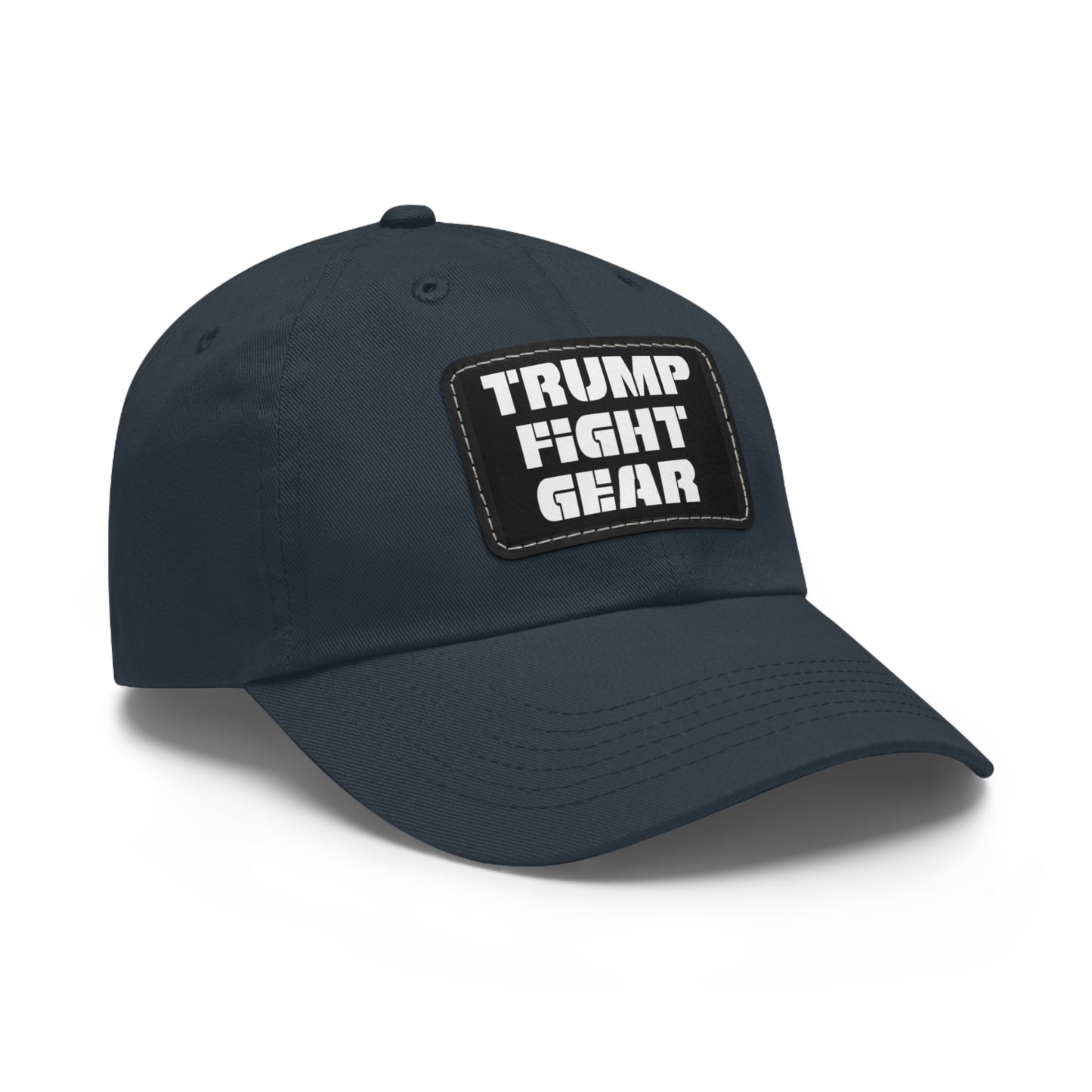 TRUMP FIGHT GEAR Dad Hat with Leather Patch #2