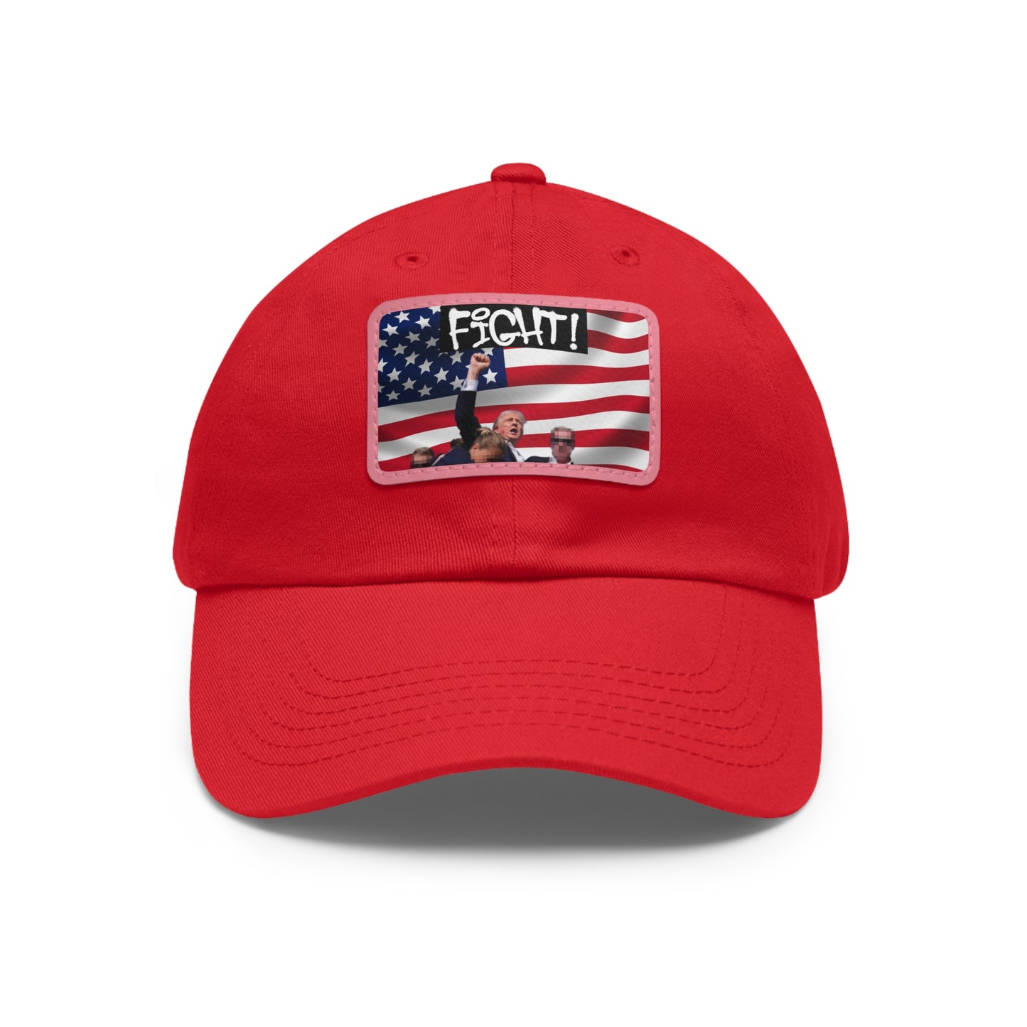 TRUMP FIGHT GEAR Dad Hat w/ Leather Patch #1