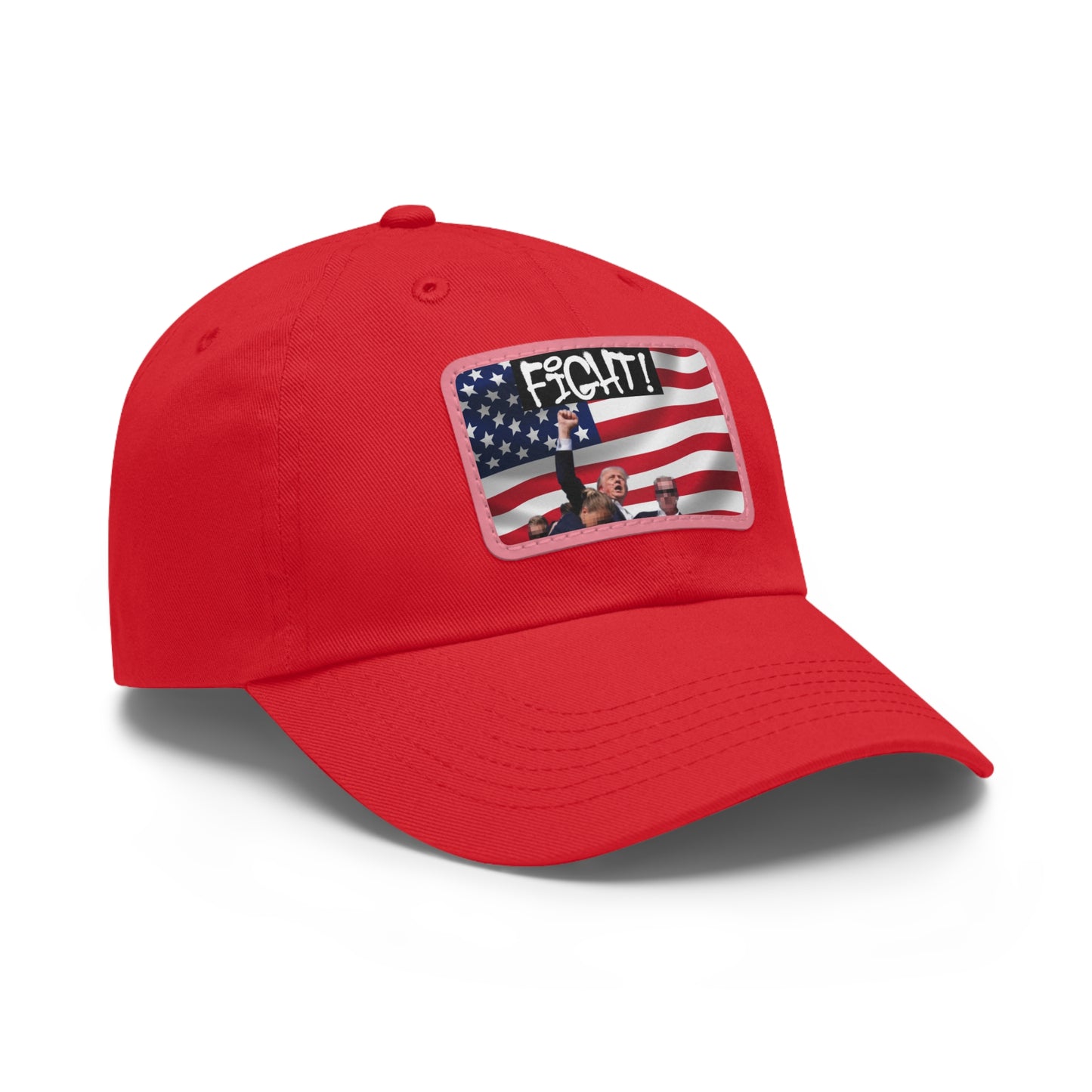 TRUMP FIGHT GEAR Dad Hat w/ Leather Patch #1