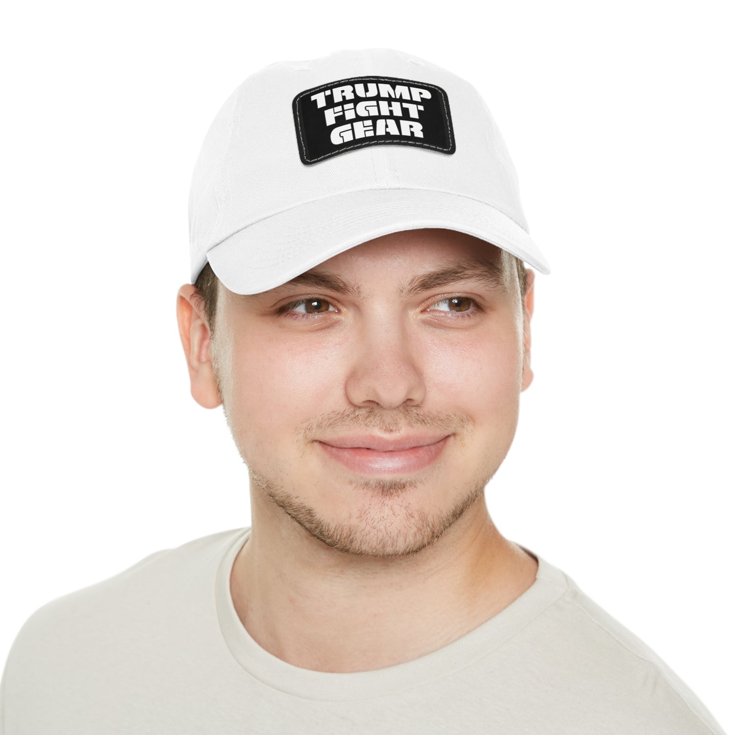 TRUMP FIGHT GEAR Dad Hat with Leather Patch #2