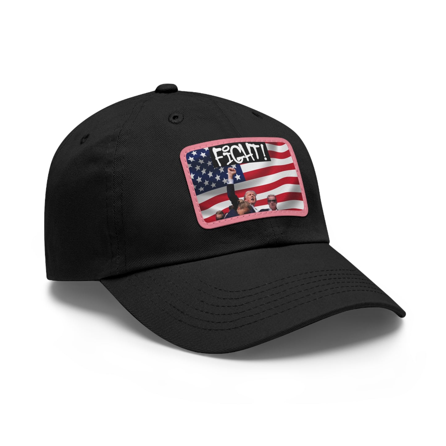 TRUMP FIGHT GEAR Dad Hat w/ Leather Patch #1