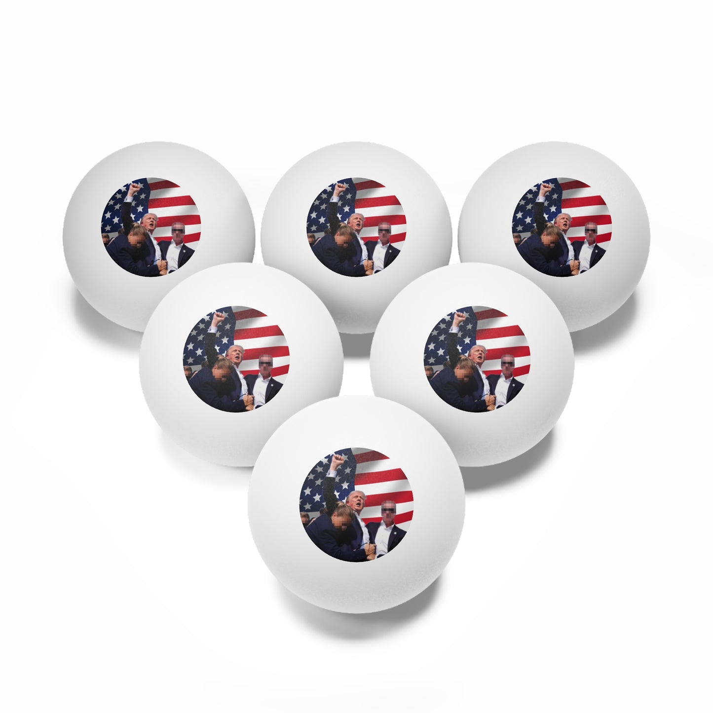 Ping Pong Balls, 6 pcs