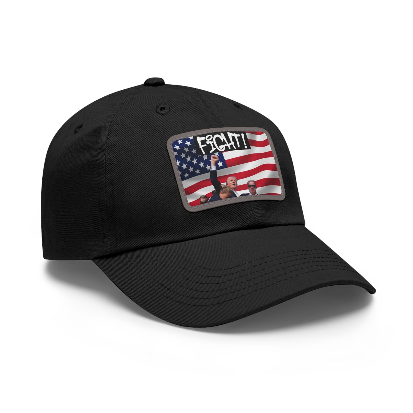 TRUMP FIGHT GEAR Dad Hat w/ Leather Patch #1